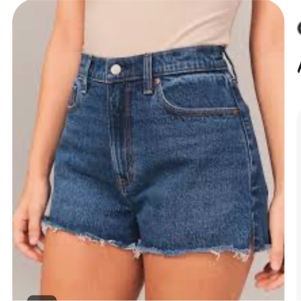 Abercrombie and Fitch High Rise Denim Short